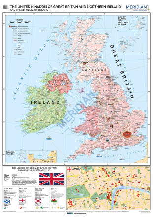 British Isles political map