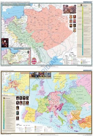 Ścienna mapa dwustronna Polski i Litwy za pierwszych Jagiellonów