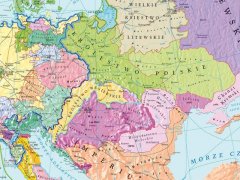 Ścienna mapa Europy w XVIw.