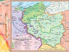 Mapa ścienna - Ziemie polskie za panowania Mieszka I i Bolesława I Chrobrego