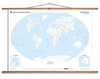 Mapa konturowa świata
