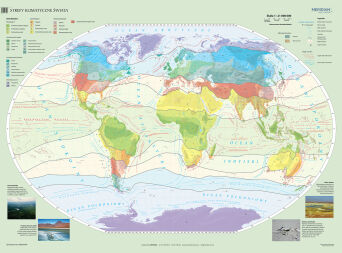 Strefy klimatyczne świata - mapa ścienna