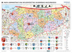 Mapa administracyjna województwa warmińsko-mazurskiego