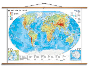 Mapa fizyczna świata
