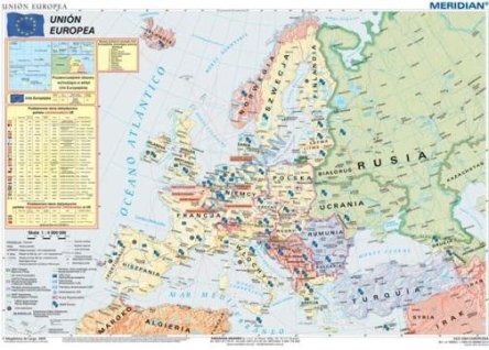 Mapa ścienna - Unión Europea