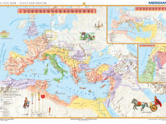 DUO Das alte Rom - dwustronna mapa ścienna w języku niemieckim - 2