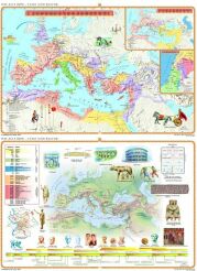 DUO Das alte Rom - dwustronna mapa ścienna w języku niemieckim