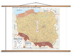 Mapa Polski z podziałem na strefy obciążenia wiatrem