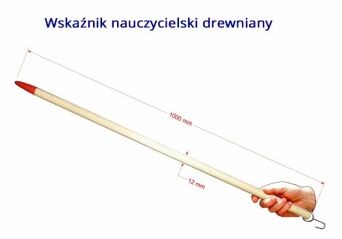 Wskaźnik nauczycielski drewniany 100 cm