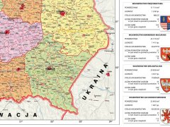 Administracyjna mapa Polski - województwa.