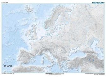 Europa Hipsométrica / Ejercicios - mapa ścienna w języku hiszpańskim
