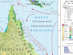 Mapa krajobrazowa Australii z klimatogramami