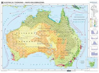 Mapa krajobrazowa Australii i Tasmanii