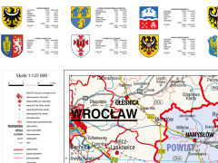 Mapa administracyjna województwa opolskiego - 2