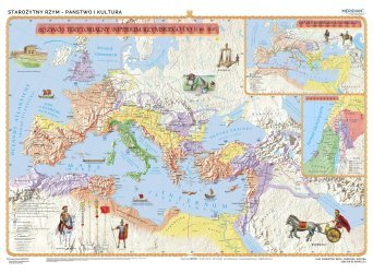 DUO Starożytny Rzym - państwo i kultura - dwustronna mapa ścienna