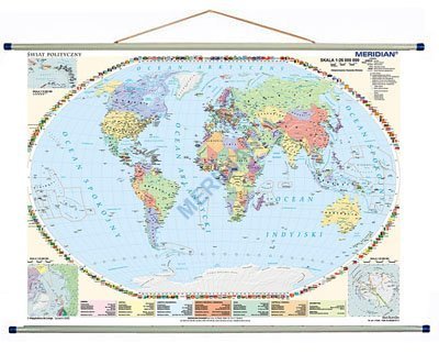 Ścienna mapa polityczna świata