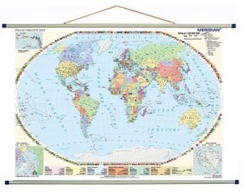 Świat polityczny 100x70 cm - mapa ścienna