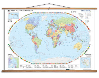 Mapa polityczna świata 100x70 cm