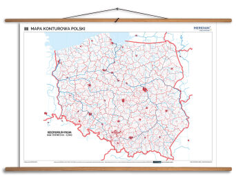 Mapa konturowa Polski