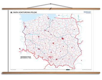 Mapa konturowa Polski