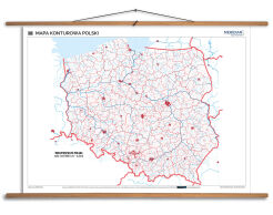 Mapa konturowa Polski