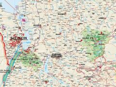 Ścienna mapa ekologiczna województwa zachodniopomorskiego