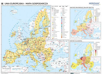 Unia Europejska  - ścienna mapa gospodarcza