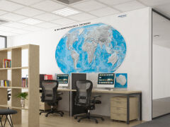 Mapa hipsometryczna świata - ćwiczeniowa - 4