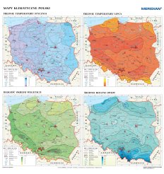 Klimat w Polsce - mapa ścienna