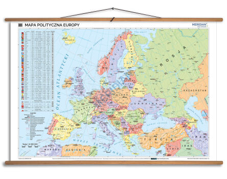 Mapa polityczna Europy 100x70 cm