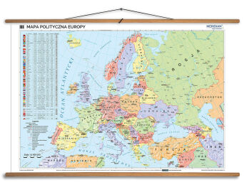Mapa polityczna Europy 100x70 cm
