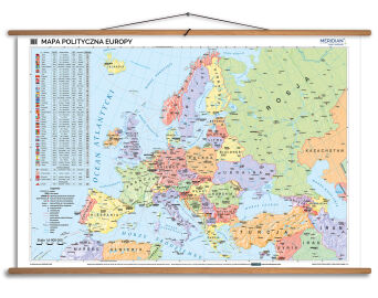 Mapa polityczna Europy 100x70 cm