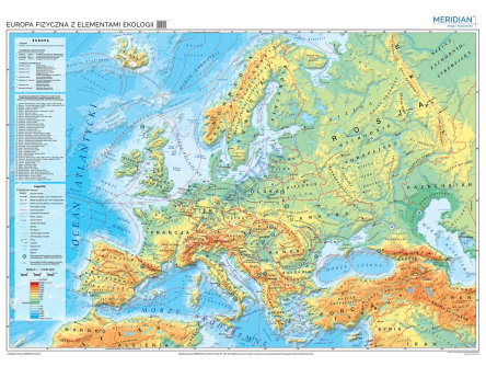 Mapa Fizyczna Europy