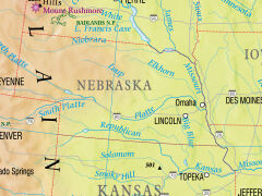 United States of America physical - 3