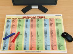 Dwustronna podkładka na biurko - nouns / irregular verbs