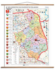 Mapa administracyjna województwa podlaskiego