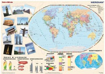 Świat w 2010 roku - mapa ścienna