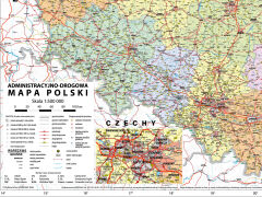Mapa administracyjno-drogowa Polski - 2