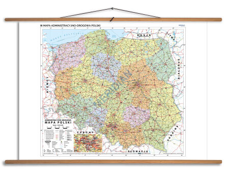Mapa administracyjno-drogowa Polski