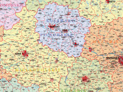 Mapa administracyjna Polski - 2