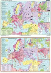 DUO II Wojna Światowa 1939-41 / 1942-45 - dwustronna mapa ścienna