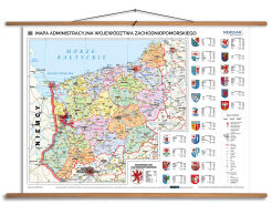 Mapa administracyjna województwa zachodniopomorskiego