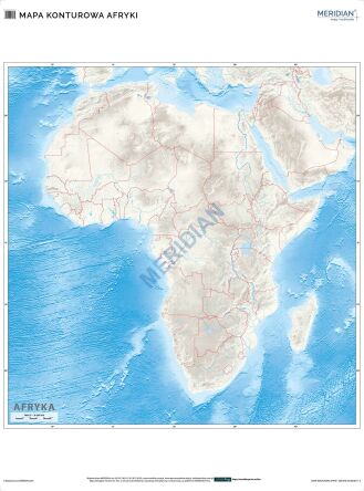Mapa konturowa Afryki
