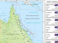 Mapa polityczna Australii - informacje statystyczne