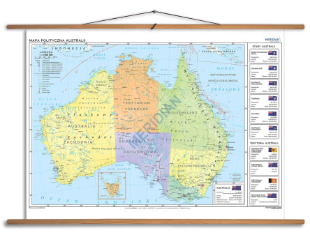 Podział terytorialny Australii na stany, prowincje i terytoria.