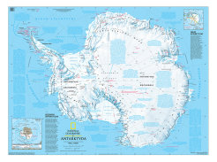 Antarktyda - ścienna mapa fizyczna