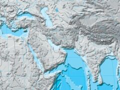 Ścienna mapa hipsometryczna Świata w wersji dwustronnej