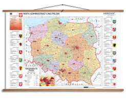 Mapa administracyjna Polski 100x70 cm