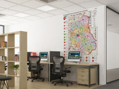 Mapa administracyjna województwa lubelskiego - 4