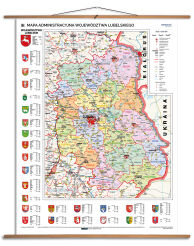 Mapa administracyjna województwa lubelskiego